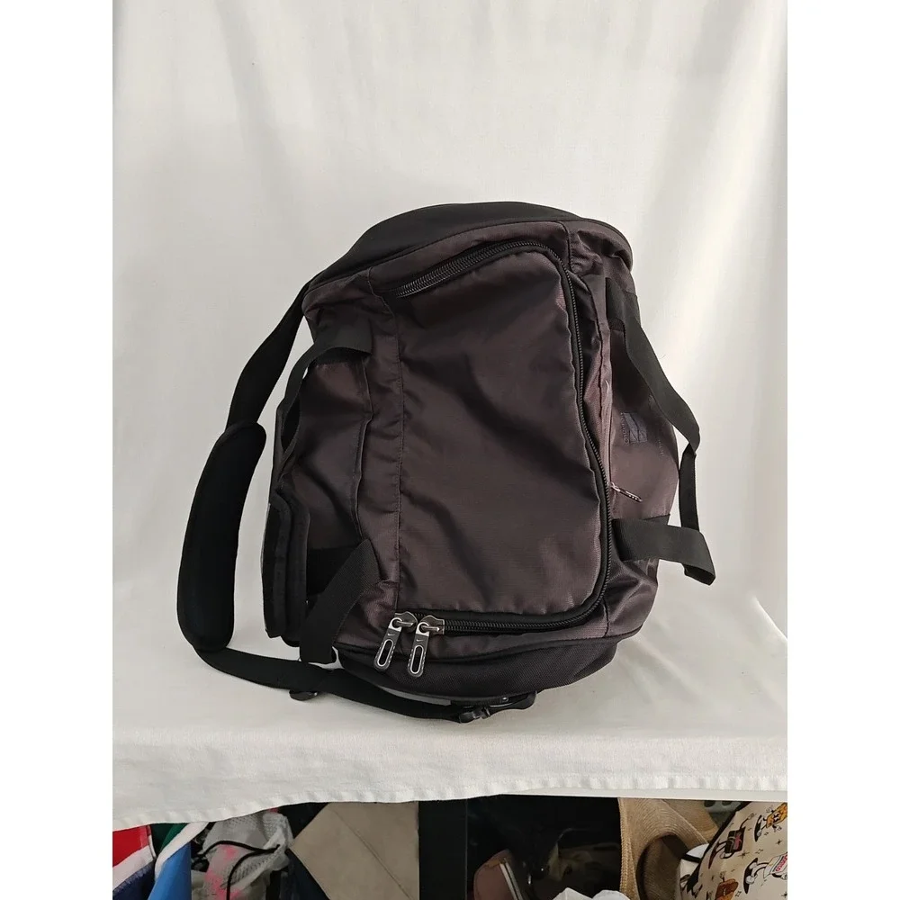 Nike Duffel Bag Black TC0241-010 Embroidered‎ Logo Travel shoe Garage with strap